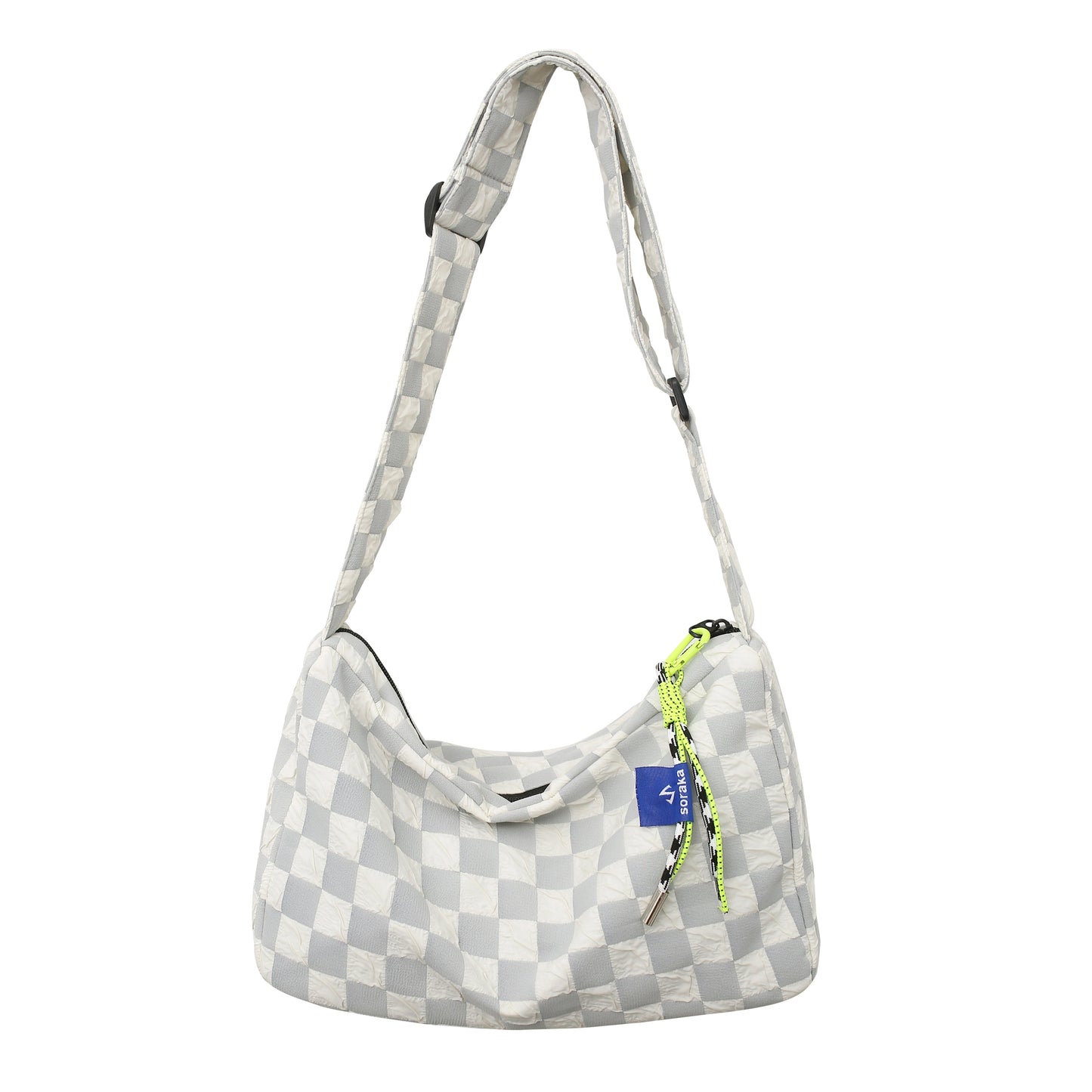 2023 New Versatile Fashion Women's Car Sewn Nylon Fabric Zipper Shoulder Bag Crossbody Handbag