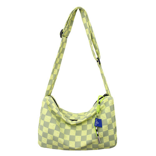 2023 New Versatile Fashion Women's Car Sewn Nylon Fabric Zipper Shoulder Bag Crossbody Handbag