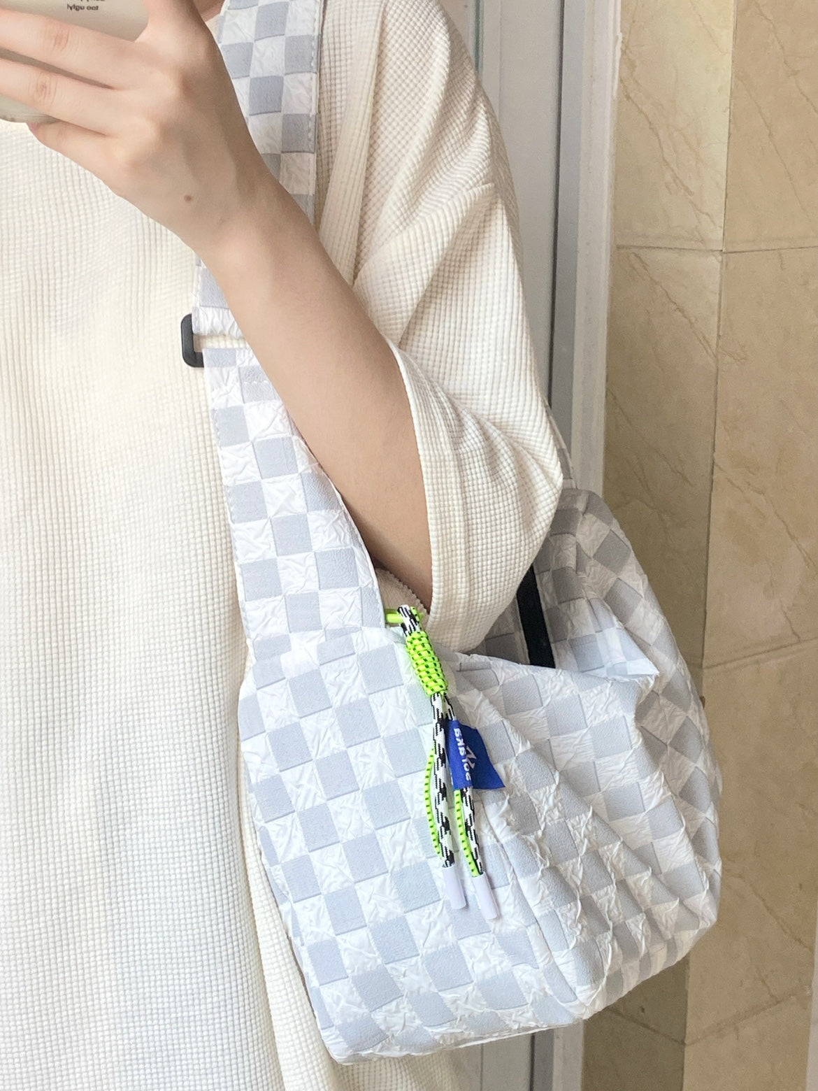 2023 New Versatile Fashion Women's Car Sewn Nylon Fabric Zipper Shoulder Bag Crossbody Handbag