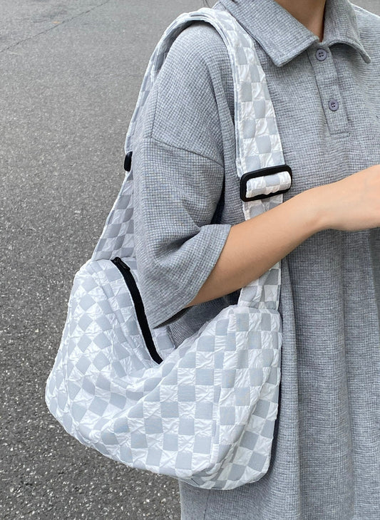 2023 New Versatile Fashion Women's Car Sewn Nylon Fabric Zipper Shoulder Bag Crossbody Handbag